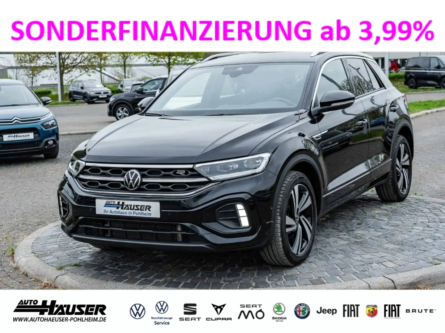 Volkswagen T-Roc R-Line 1.5 TSI DSG NAVI KAMERA PARK ACC LED APP-CO Schwarz - 1