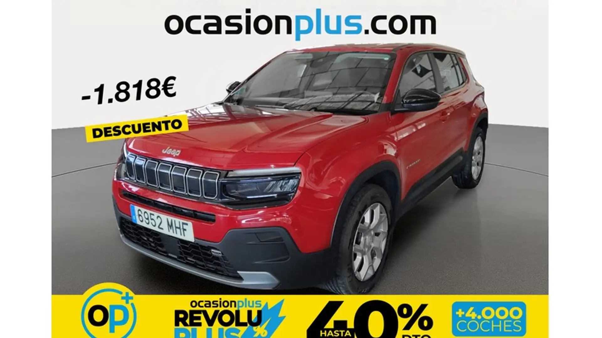 Jeep Avenger 1.2 Altitude 74KW Rojo - 1