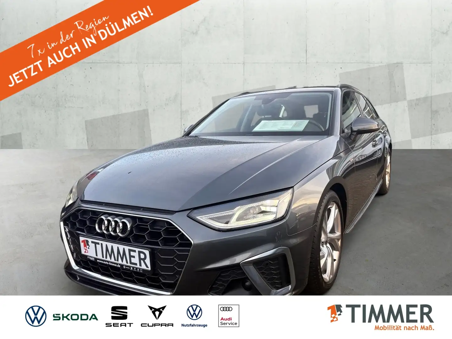 Audi A4 Avant 35 TDI S tronic S LINE *AHK *LED *ACC *NAVI Gris - 1