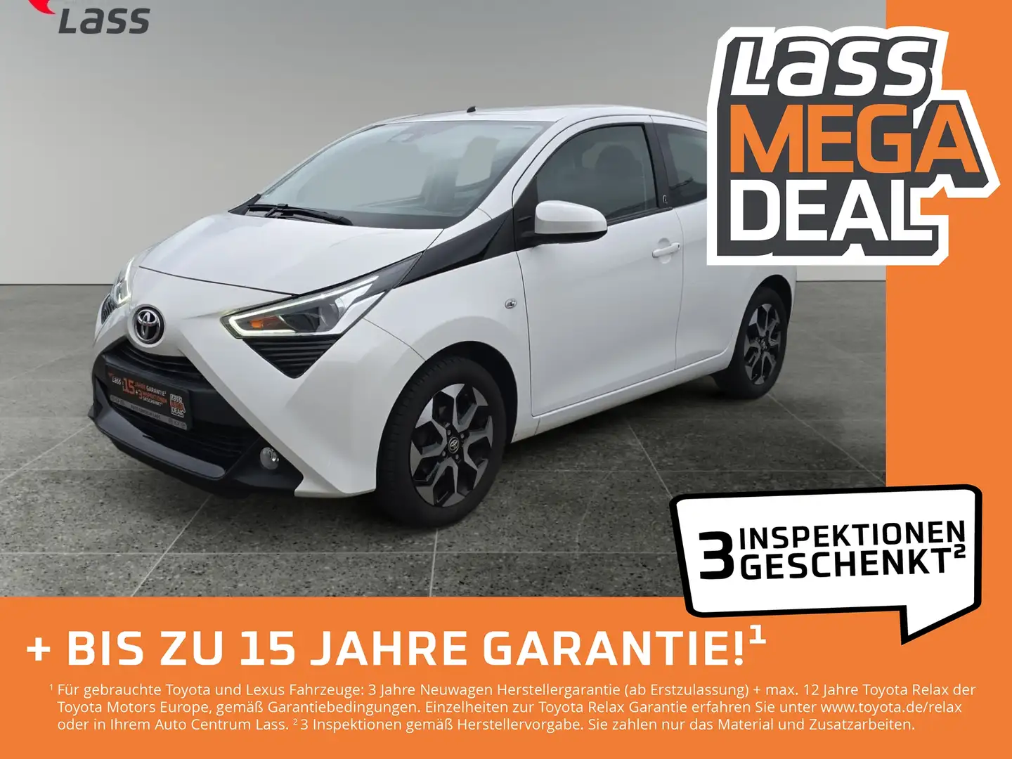 Toyota Aygo 1.0 Team Deutschland +Klima+PDC+CarPlay+ Weiß - 1