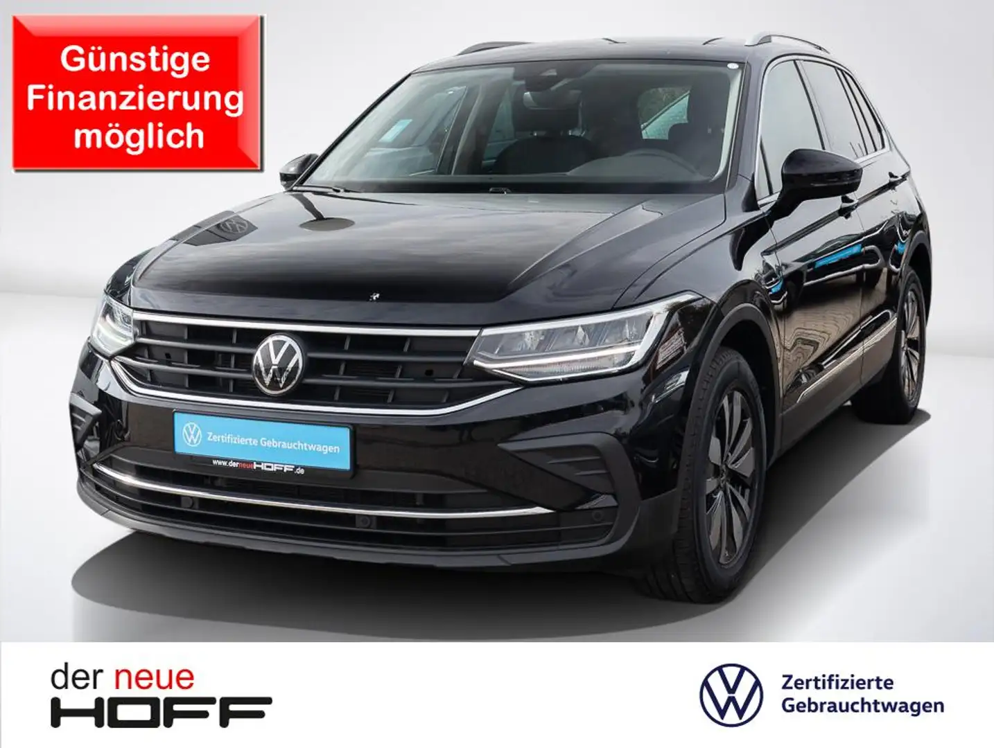 Volkswagen Tiguan 1.5 TSI DSG Move AHK Kam. Sitzheiz. vo+hi Navi Schwarz - 1