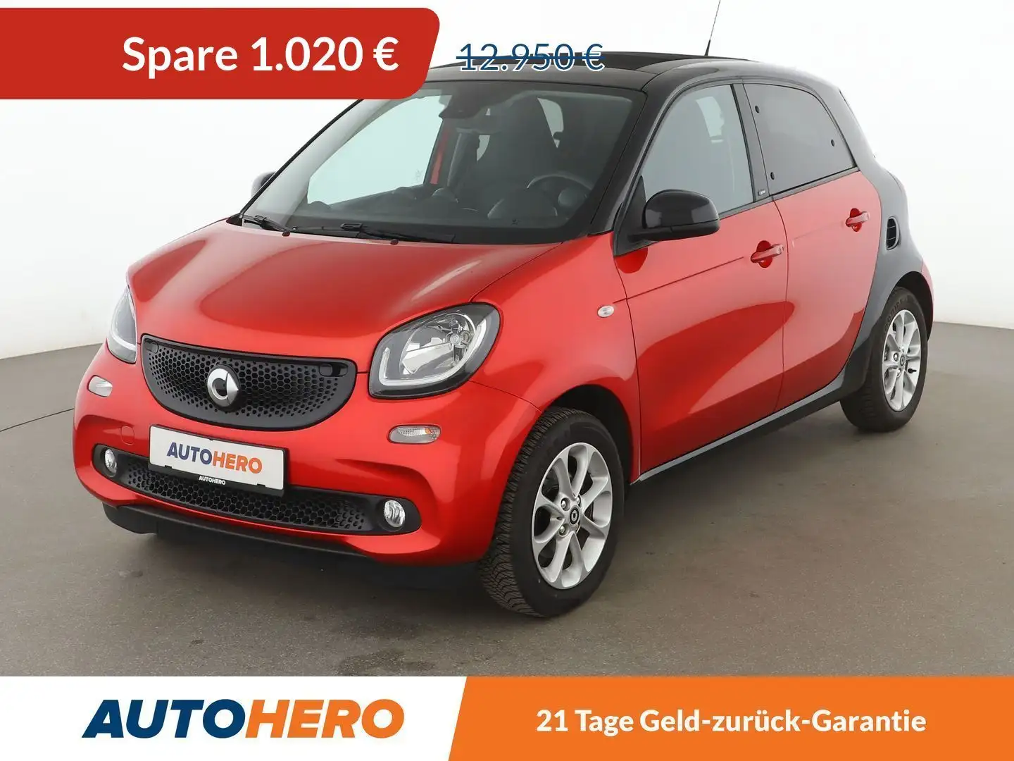 smart forFour 0.9 Turbo Prime Aut.*NAVI*PDC*SHZ*FALTDACH* Rot - 1
