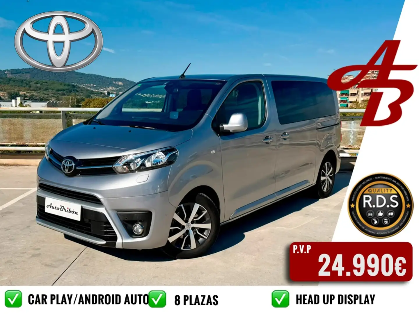 Toyota Proace Shuttle L1 2.0D 8pl. VX Plus 140 Plateado - 1