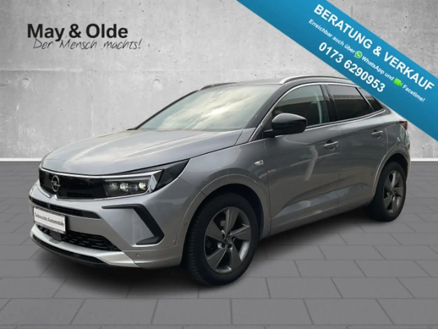 Opel Grandland Navi Leder 360 Kamera Klimasitze LED Blendfreies F Grau - 1