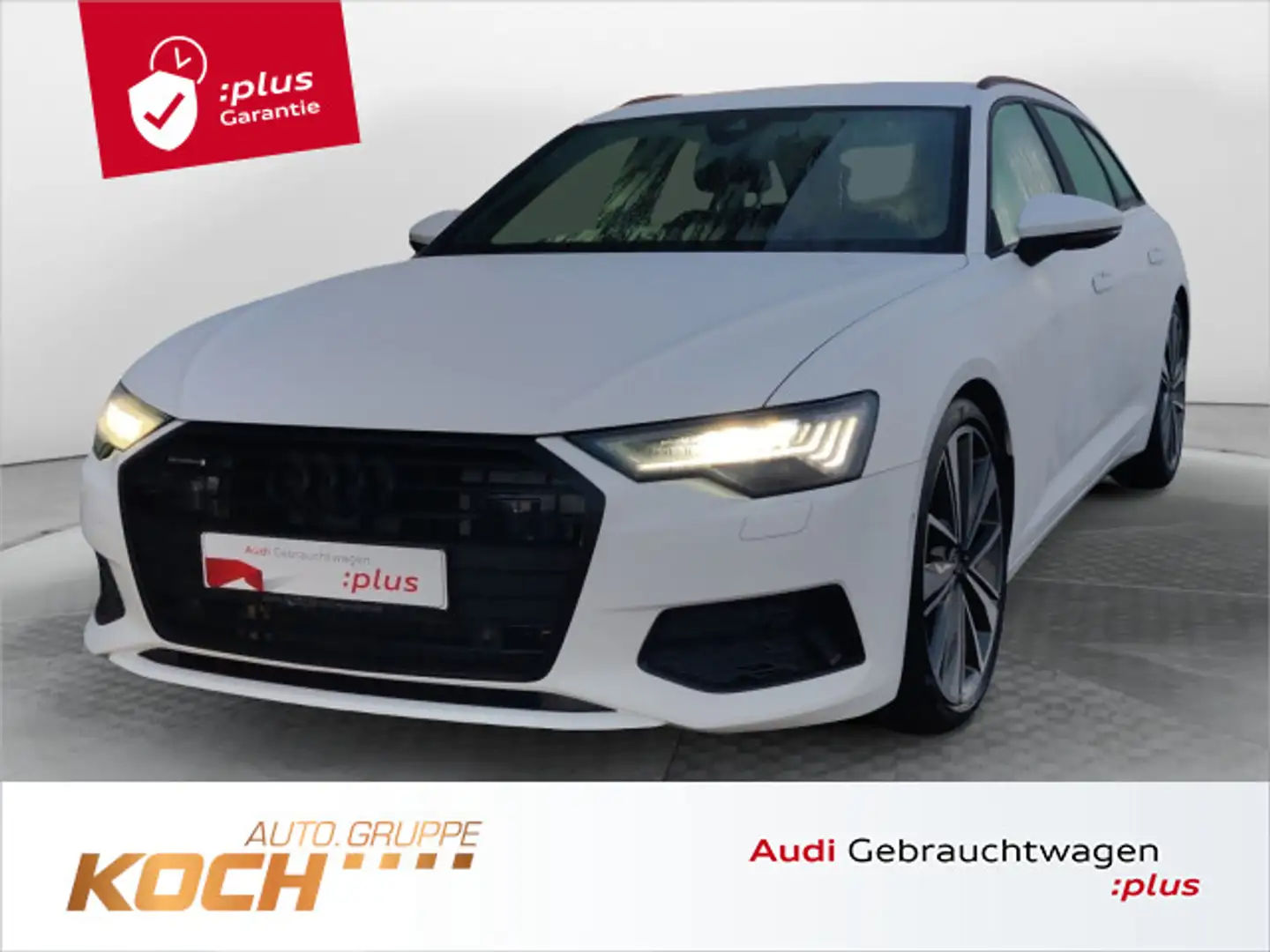 Audi A6 50 TDI q. Tiptr. Sport, HD Matrix, AHK, Weiß - 1