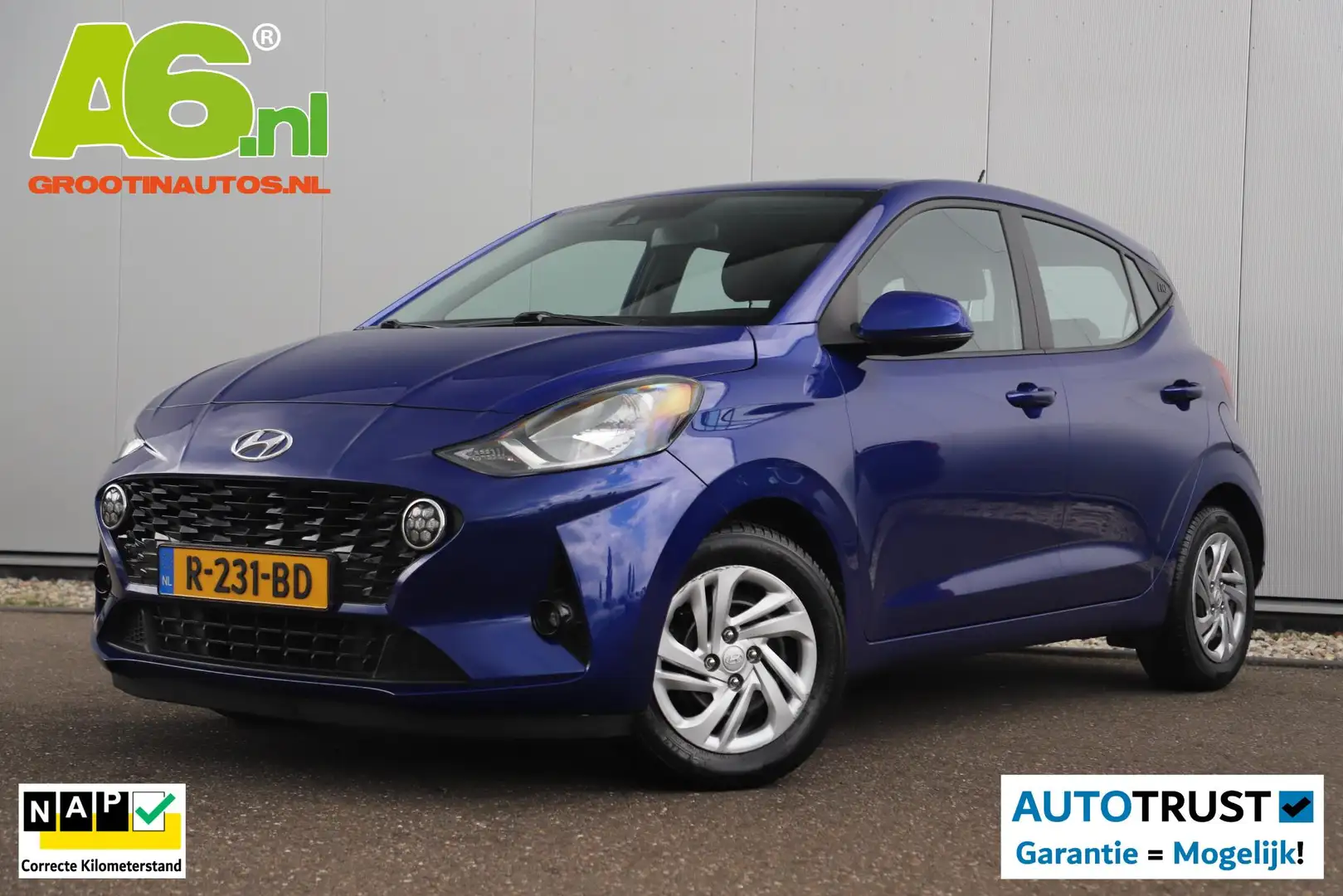 Hyundai i10 1.0 Comfort 5-zits Automaat Carplay Android Naviga Blauw - 1