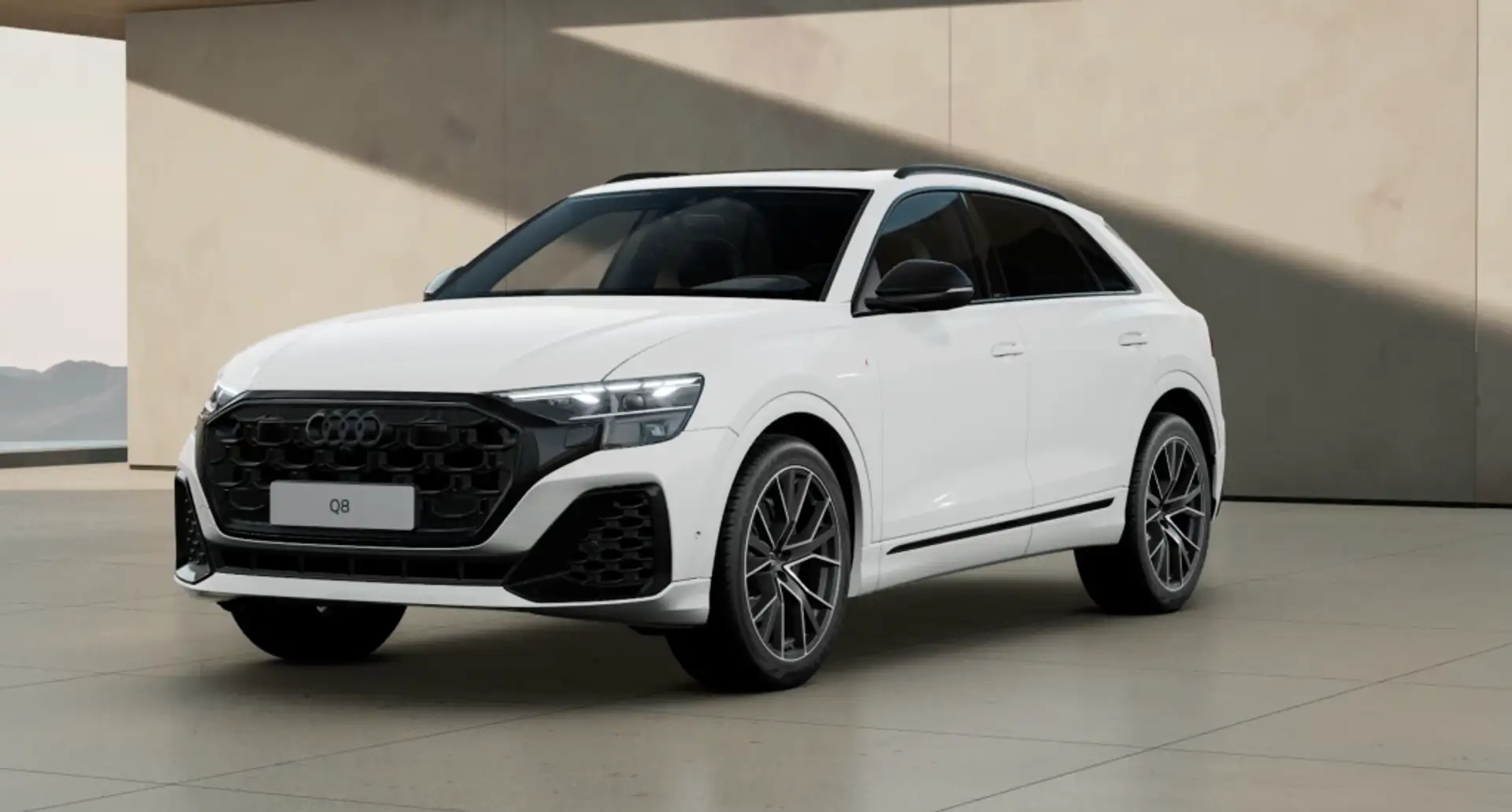 Audi Q8 50 TDI Black line quattro tiptronic Blanco - 1