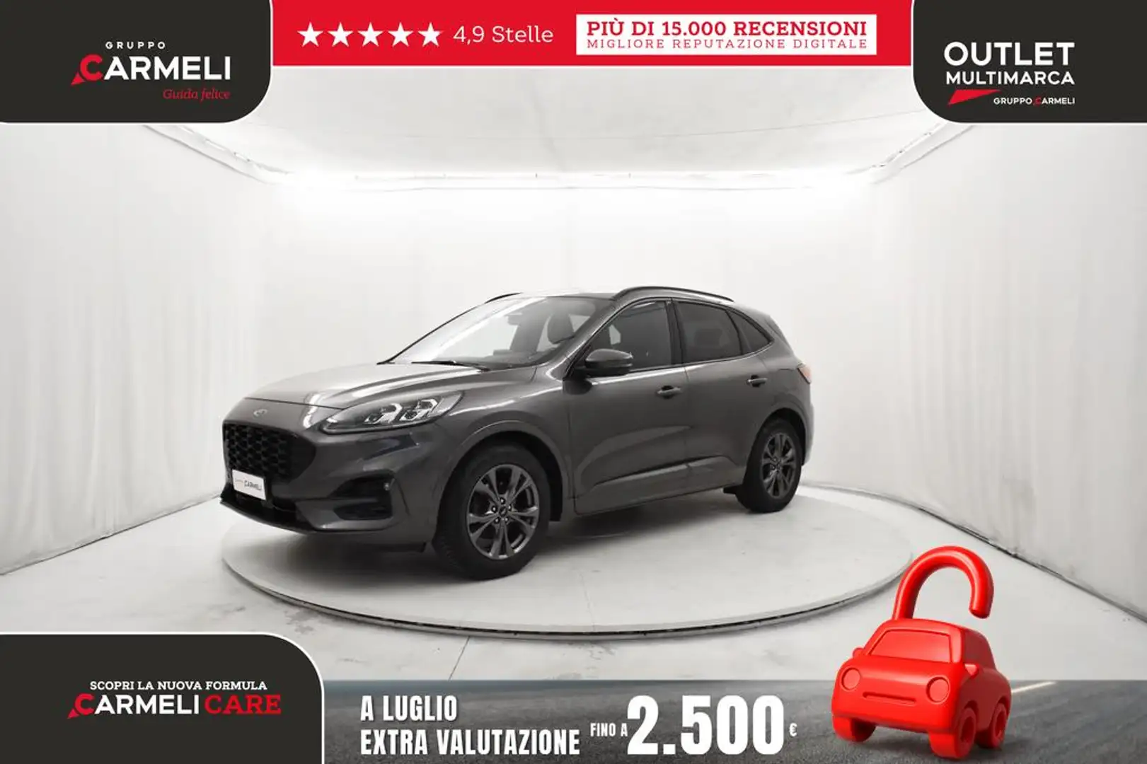 Ford Kuga 1.5 ecoblue ST-Line X 2wd 120cv auto Grijs - 1