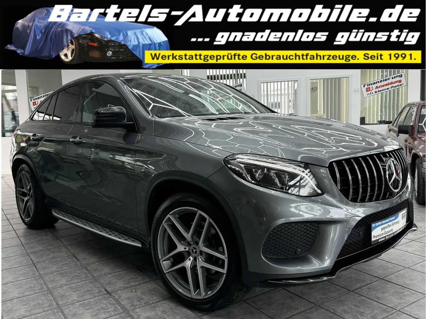 Mercedes-Benz GLE 350 d Coupe 4Matic AMG-Line, Standh., Voll ! Šedá - 1