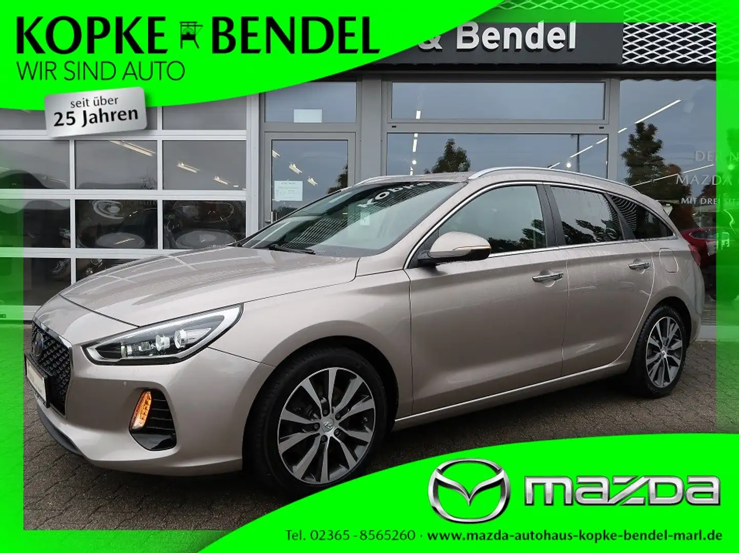 Hyundai i30 cw 1.4 T-GDI Premium*Automatik*AHK abnehmb.*scheck Grijs - 1