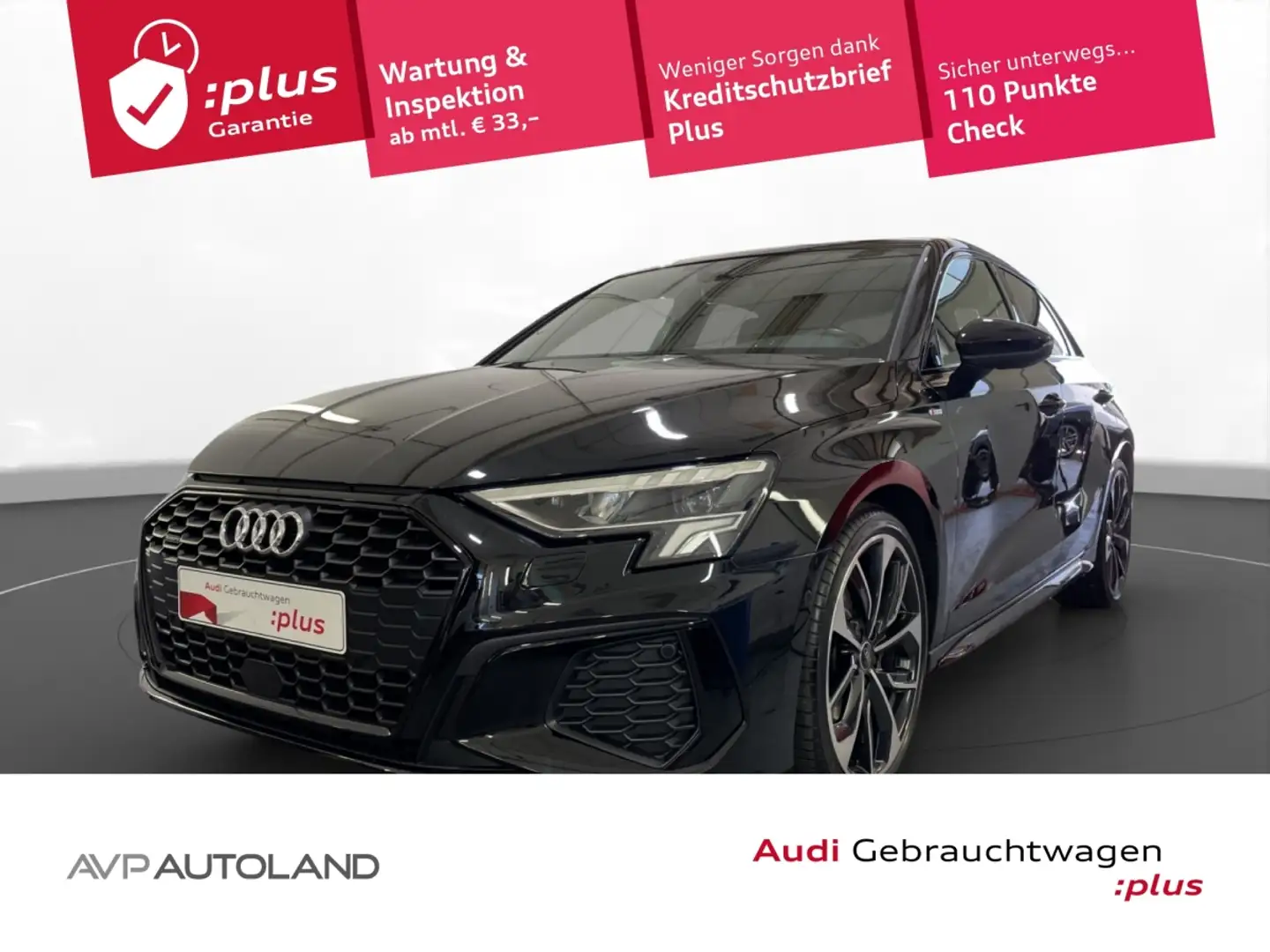 Audi A3 Sportback 40 TDI quattro S tronic S line AHK Schwarz - 1