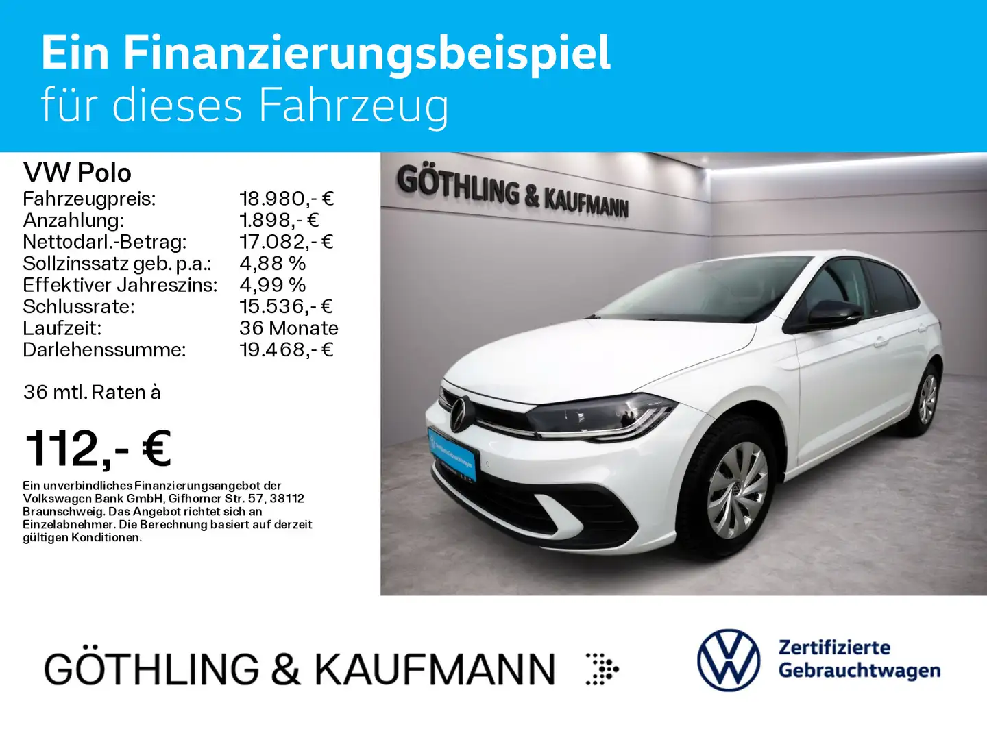 Volkswagen Polo MOVE 1.0 TSI*Matrix*Navi*Assist*PDC*SHZ* Wit - 2