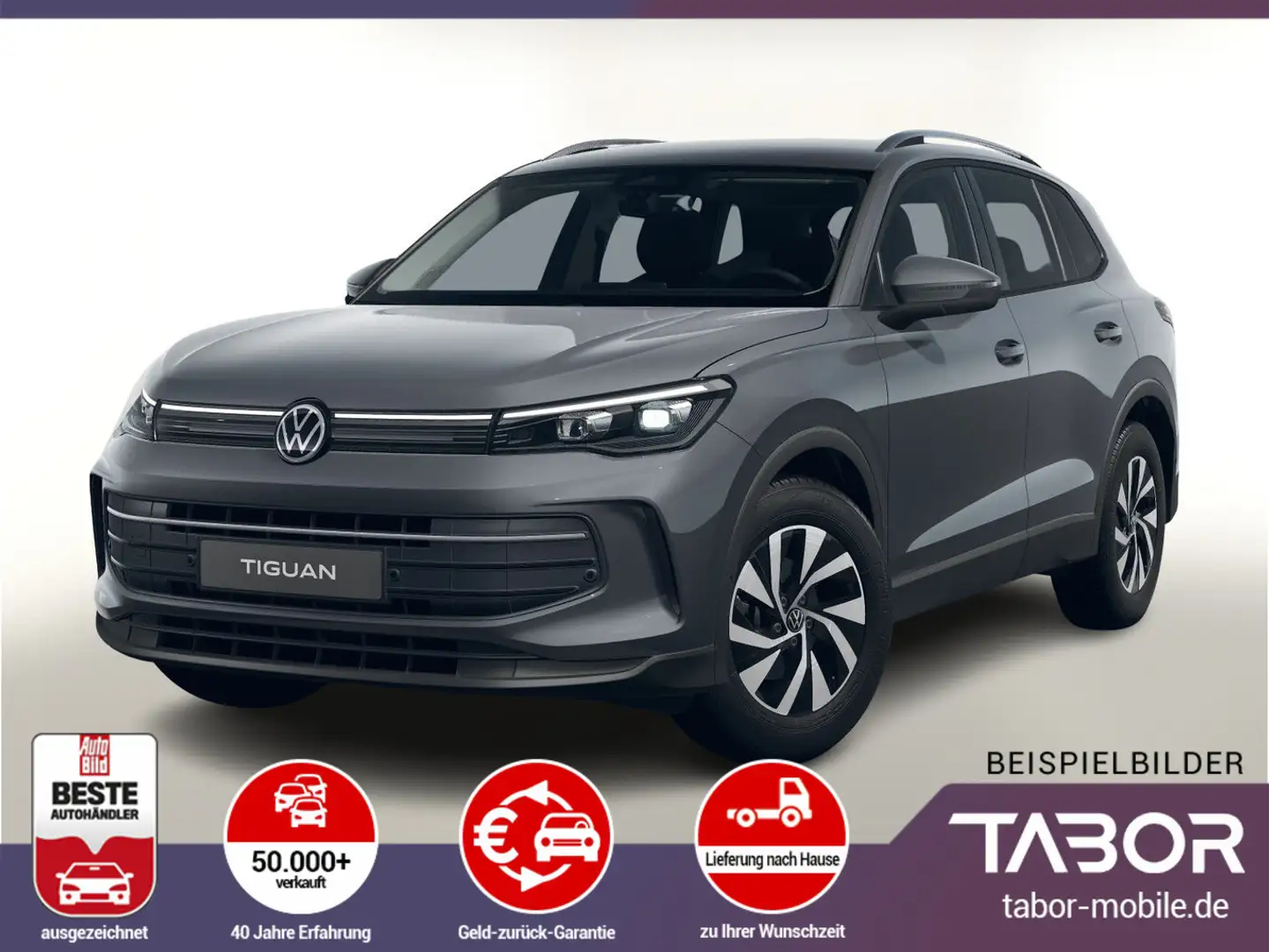 Volkswagen Tiguan 1.5 eTSI 130 DSG MY24 LED+ Nav Keyl eHK Grau - 1
