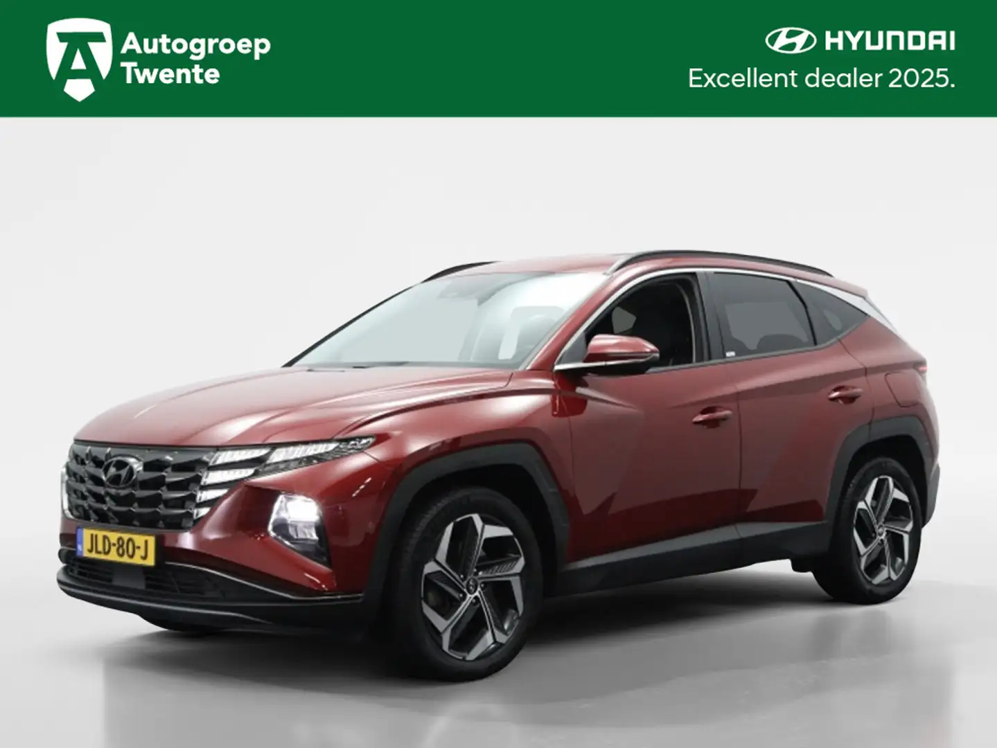 Hyundai TUCSON 1.6 T-GDI HEV Premium | Leder | Navigatie | Stoelv Rood - 1
