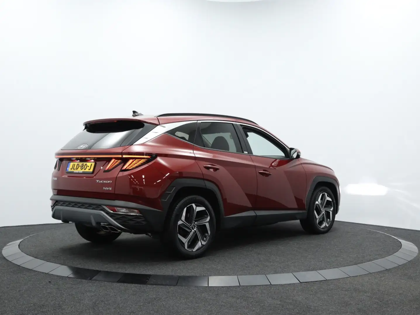 Hyundai TUCSON 1.6 T-GDI HEV Premium | Leder | Navigatie | Stoelv Rood - 2