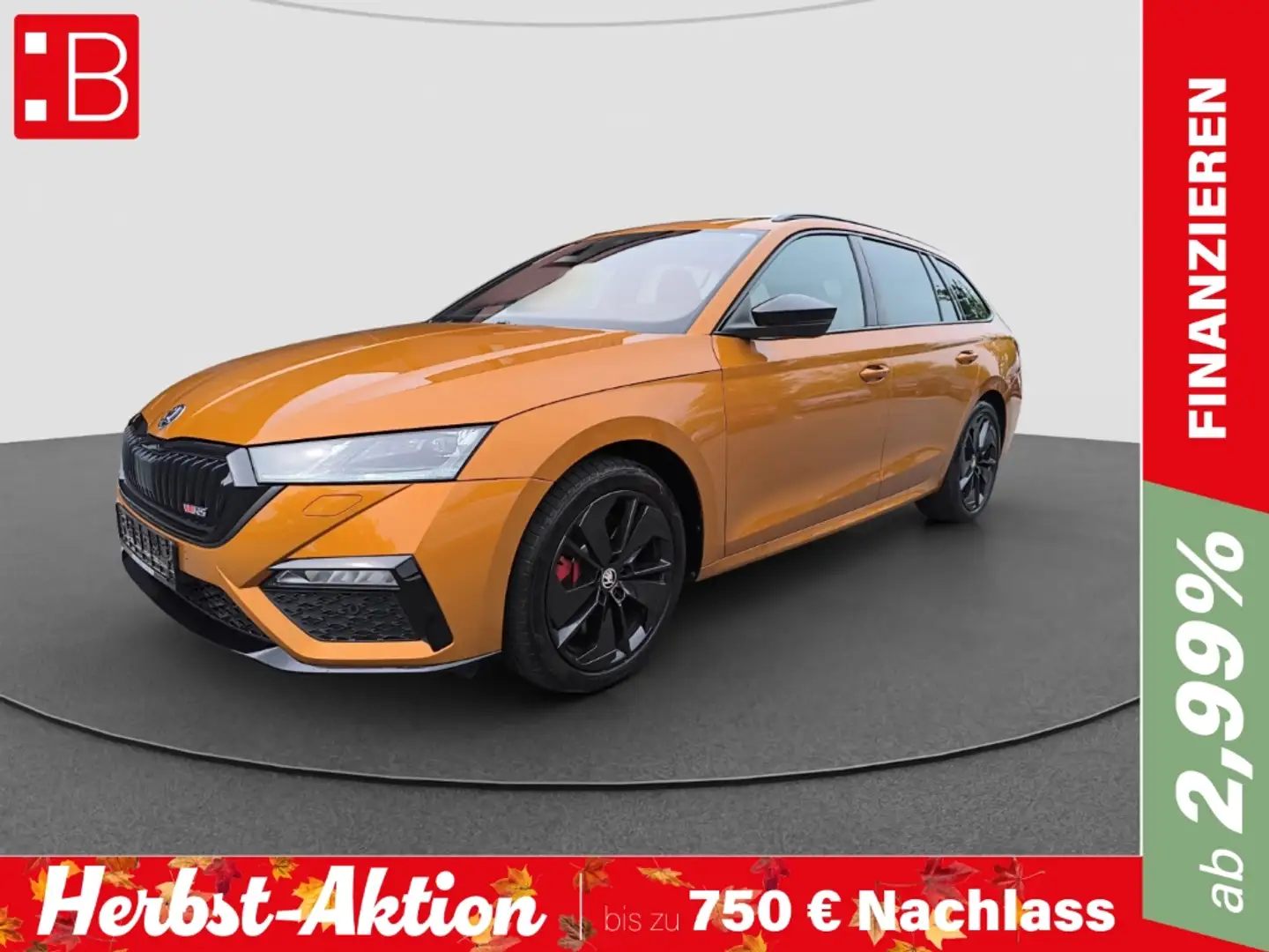 Skoda Octavia Combi 2.0 TSI DSG RS PANO MATRIX HEAD UP NAVI RFK Orange - 1