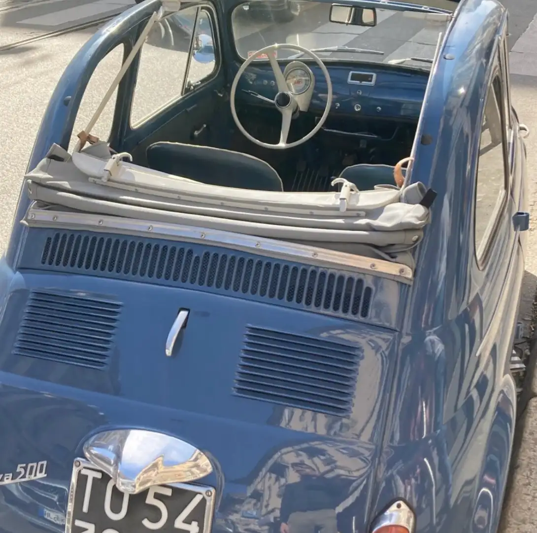 Fiat 500 500D Blau - 2