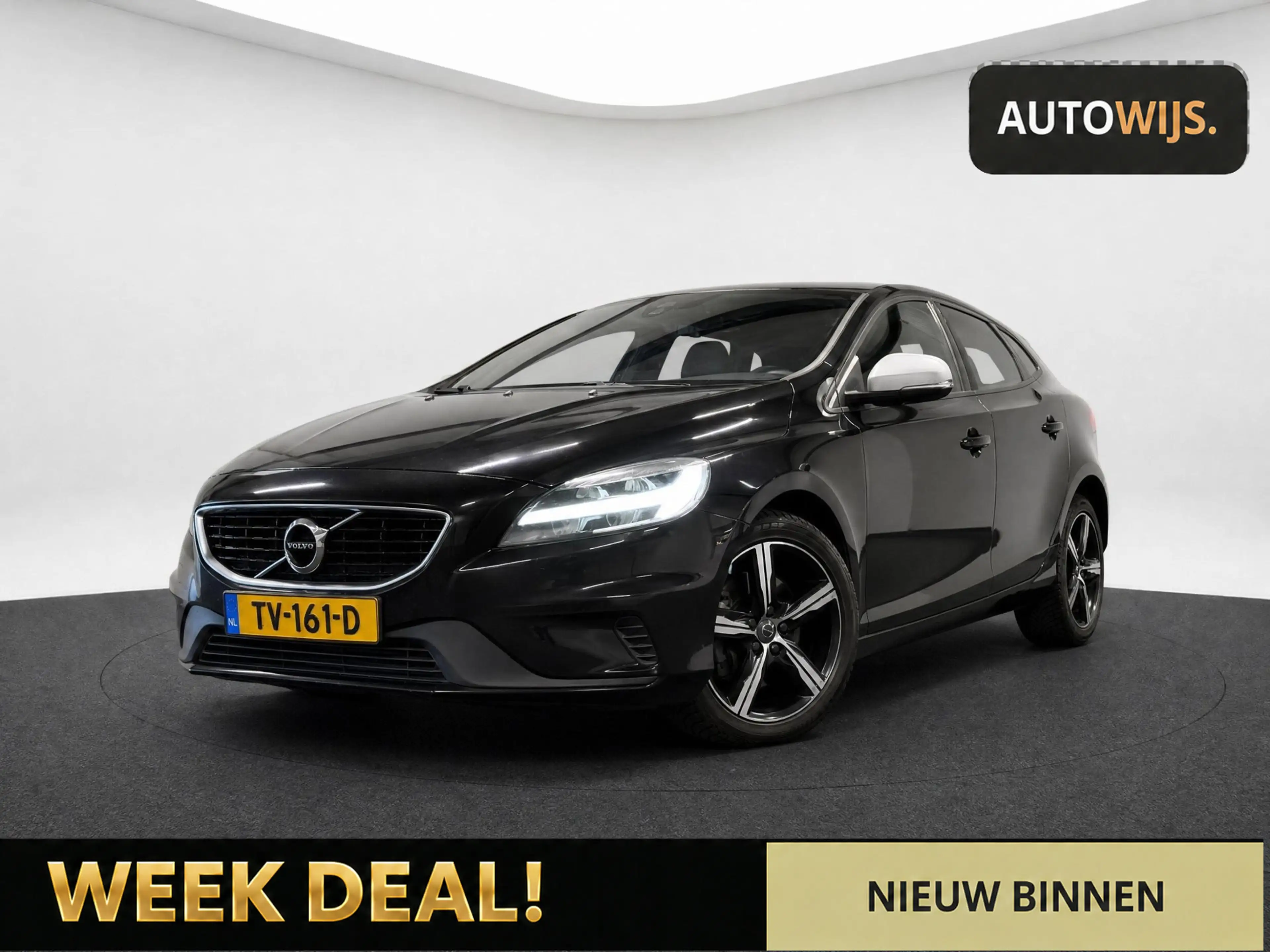 Volvo V40 2.0 D2 Kinetic|R-DESIGN|AUT|ALCANTARA|120PK|NAVI|G