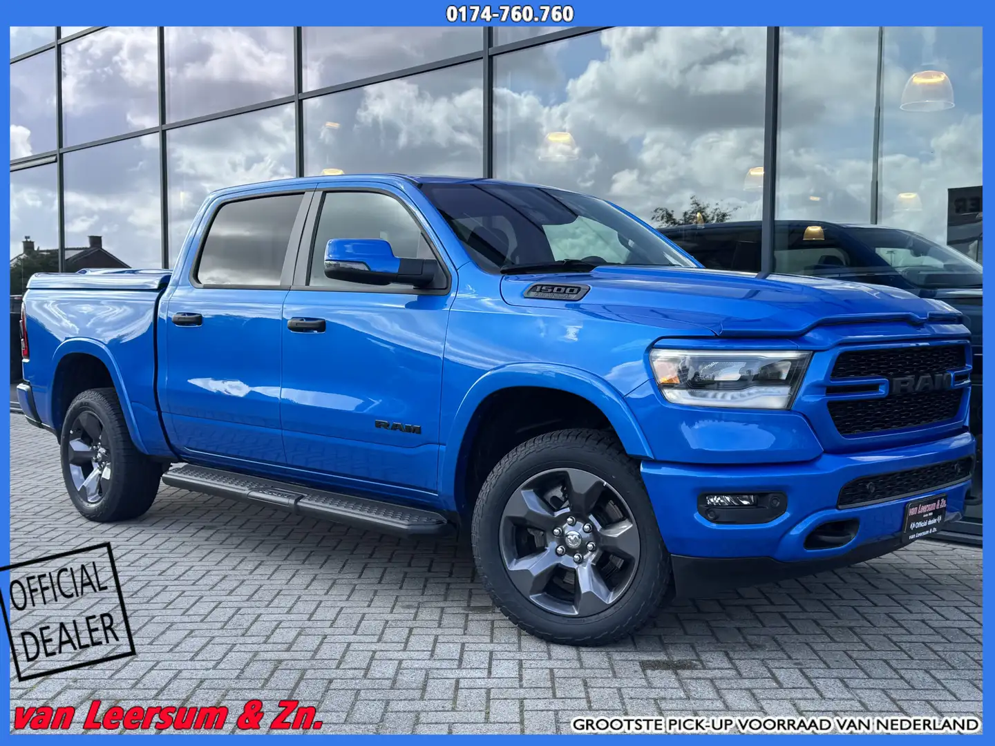 Dodge RAM V8 Built to Serve | Hydro Blue | Achteruitrijcamer Blauw - 1