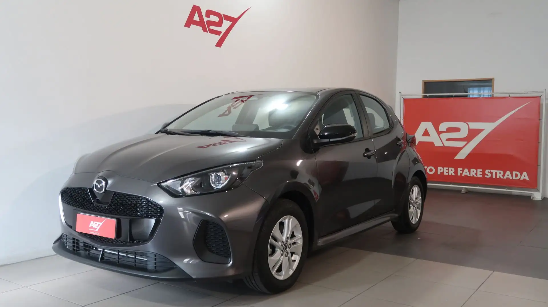 Mazda 2 Mazda2 Hybrid 1.5 VVT e-CVT Full Hybrid Electric Grau - 1
