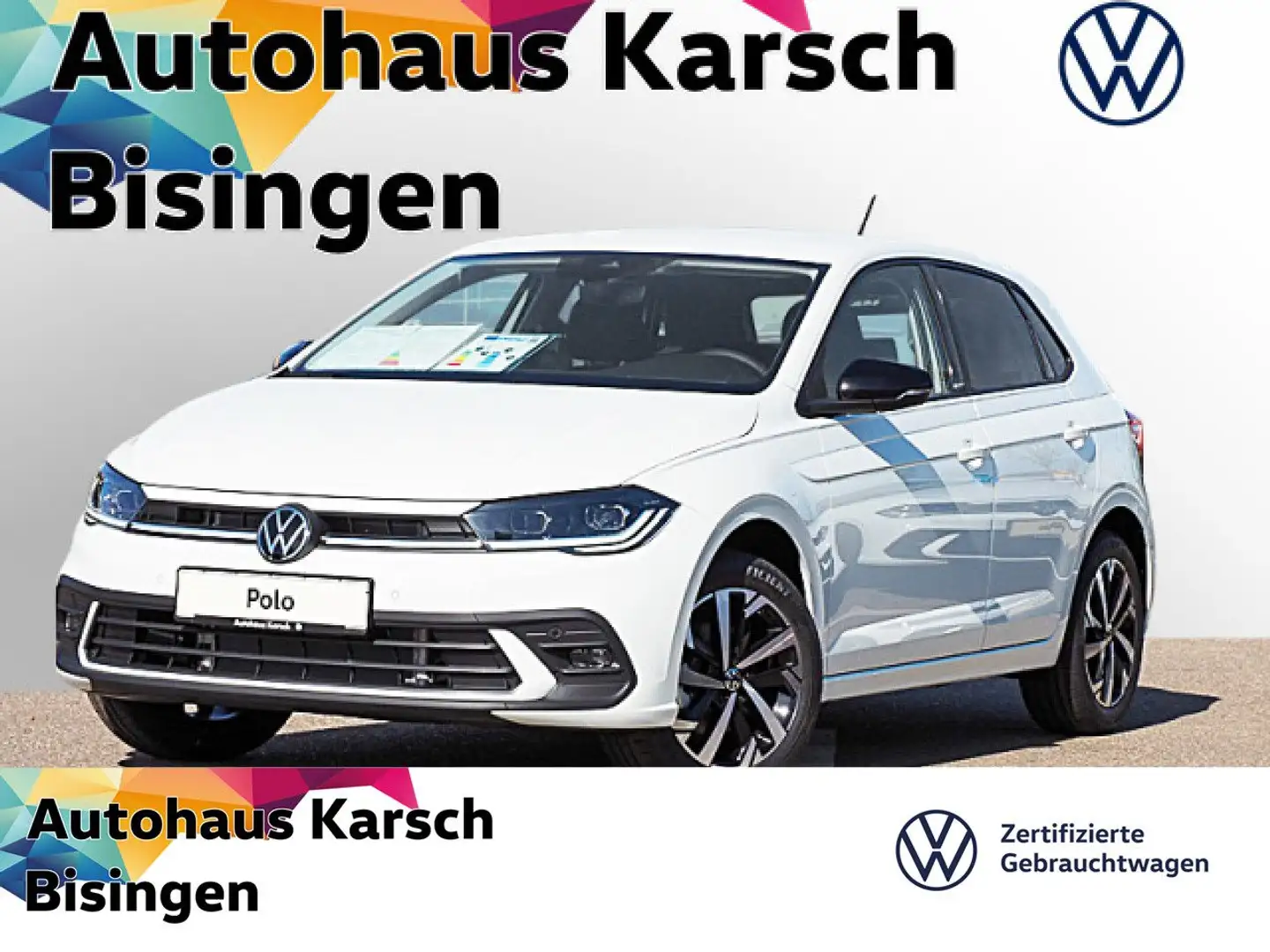 Volkswagen Polo 1.0 TSI DSG Move IQ.LIGHT, NAVI, ACC LED Weiß - 1