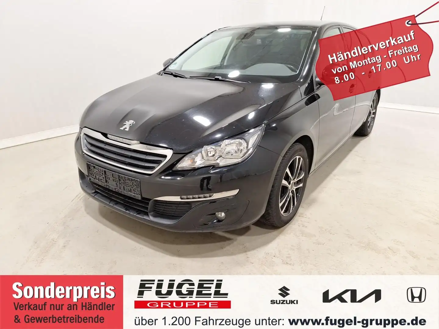 Peugeot 308 1.2 12V e-THP / PureTech Active Navi|RFK Zwart - 1