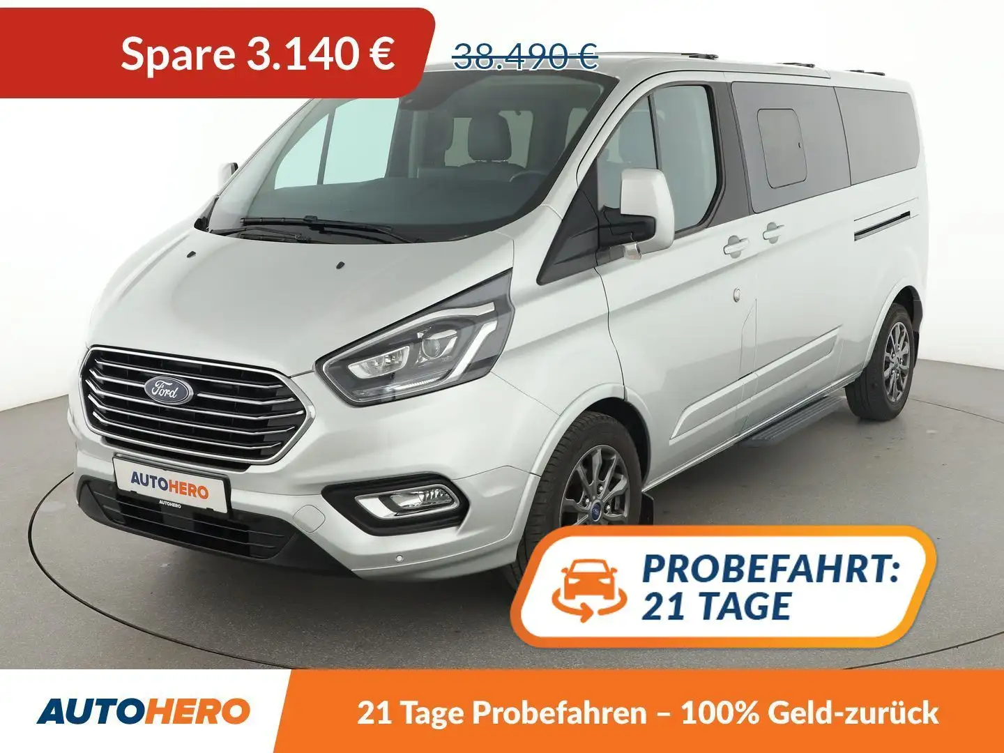 Ford Tourneo Custom 2.0 TDCi EcoBlue 320 L2 Tourneo Titanium X*XENON* Gris - 1
