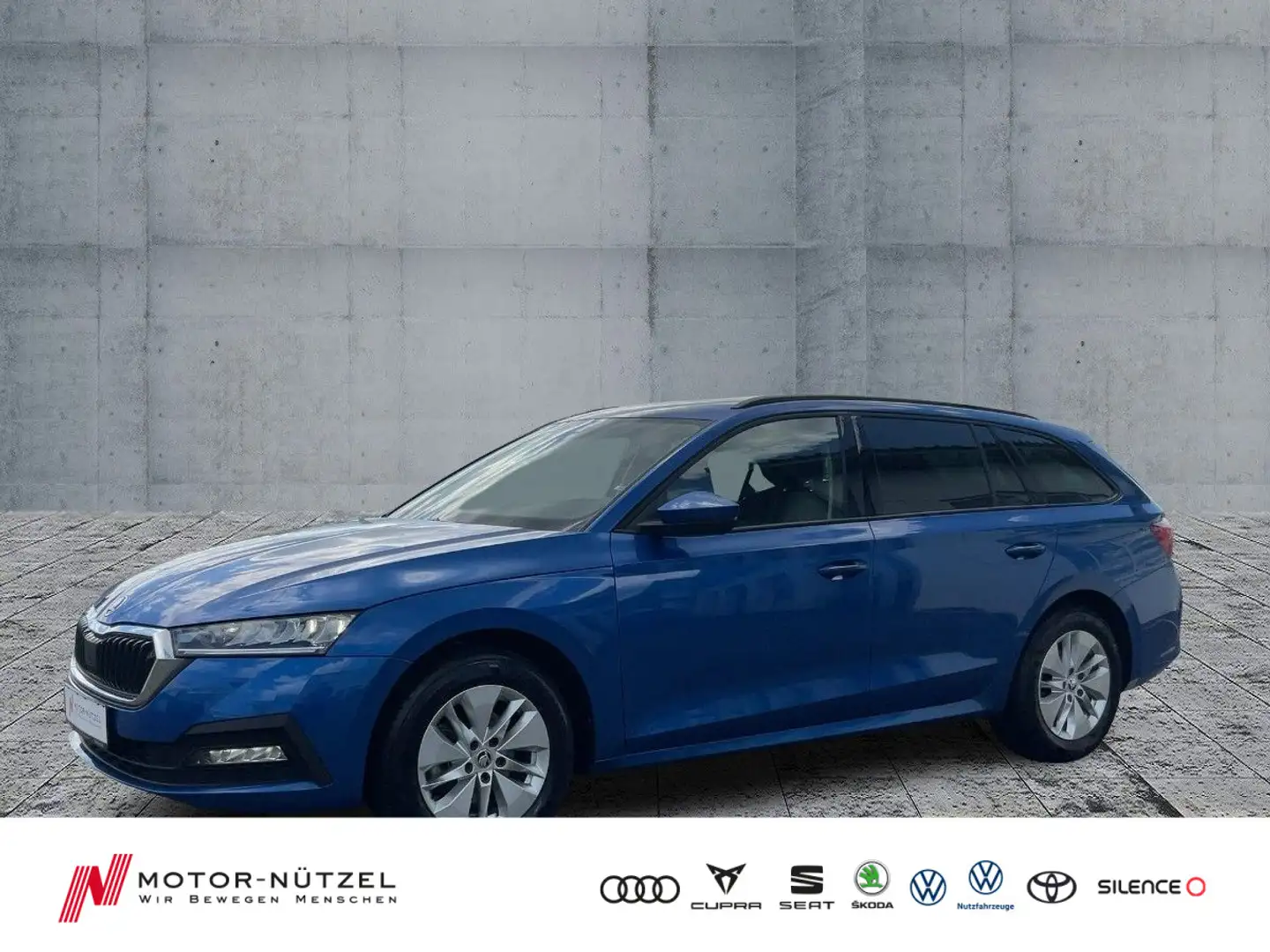 Skoda Octavia Combi 1.0TSI AMBITION LED+APP+GRA+STDHZG Blauw - 1