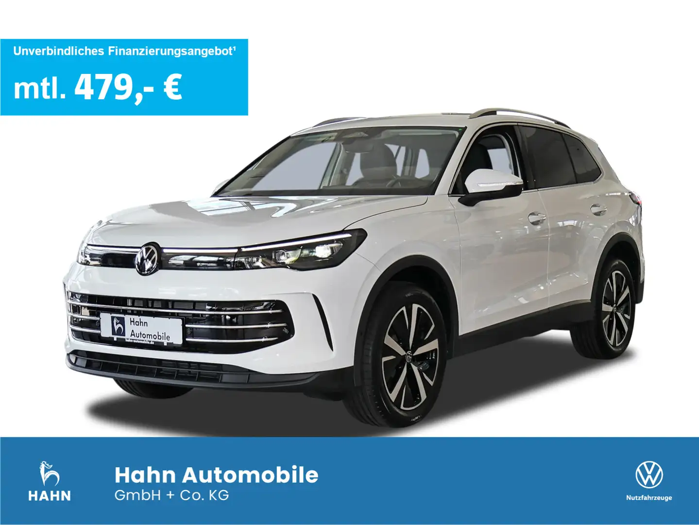 Volkswagen Tiguan Elegance 2,0 l TSI OPF 4MOTION 150KW  AHK Weiß - 1