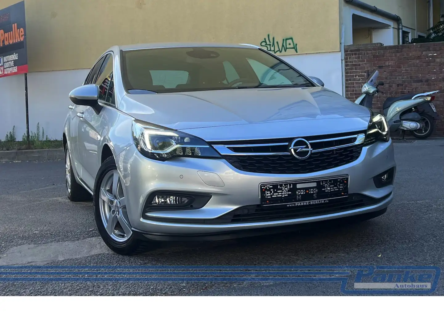 Opel Astra + 1.4 Turbo Dynamic*NAV*RFK*LUX*Carplay* Zilver - 1
