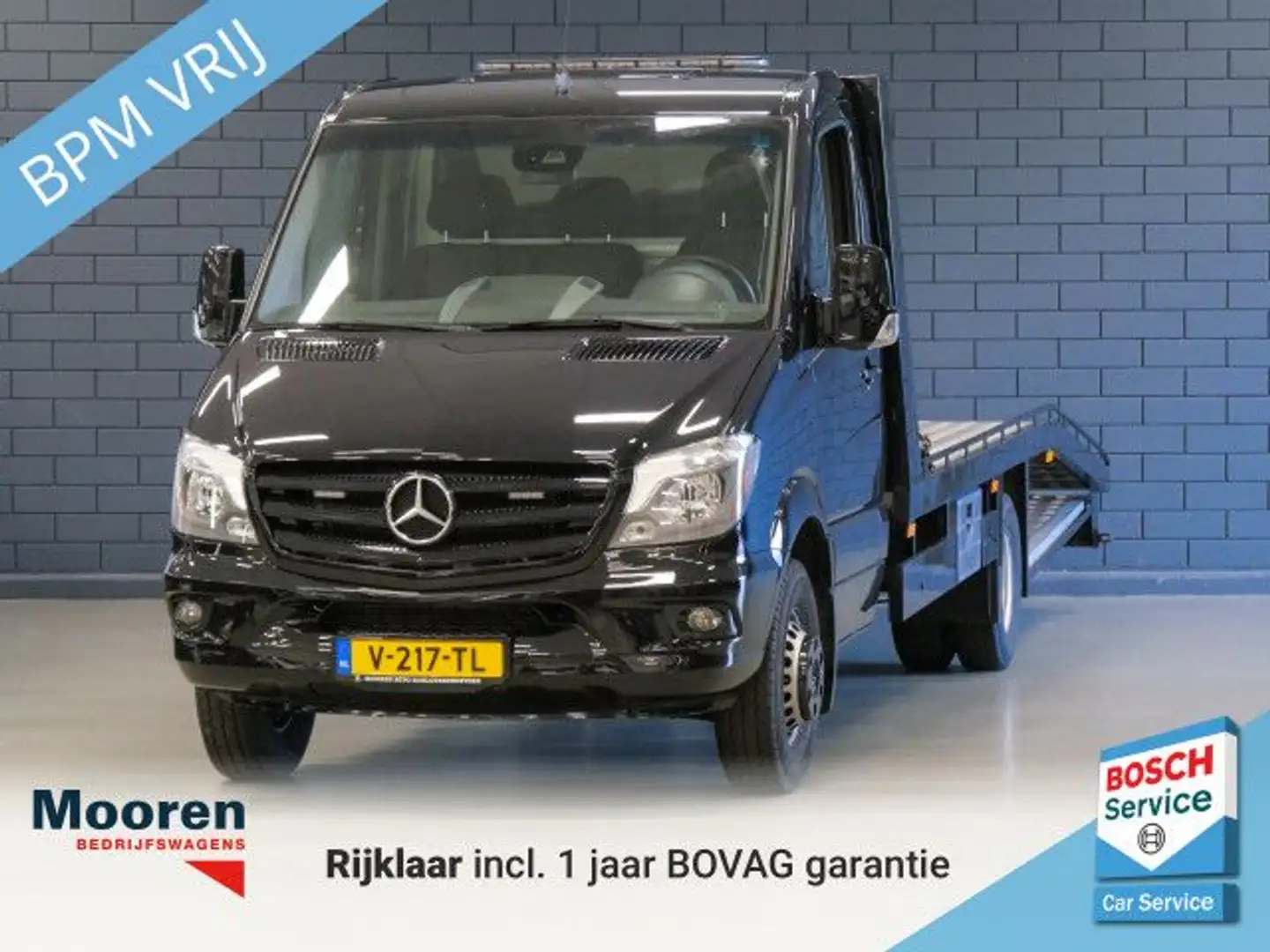 Mercedes-Benz Sprinter 519 3.0 V6 190PK Automaat Oprijwagen / autotranspo Black - 1