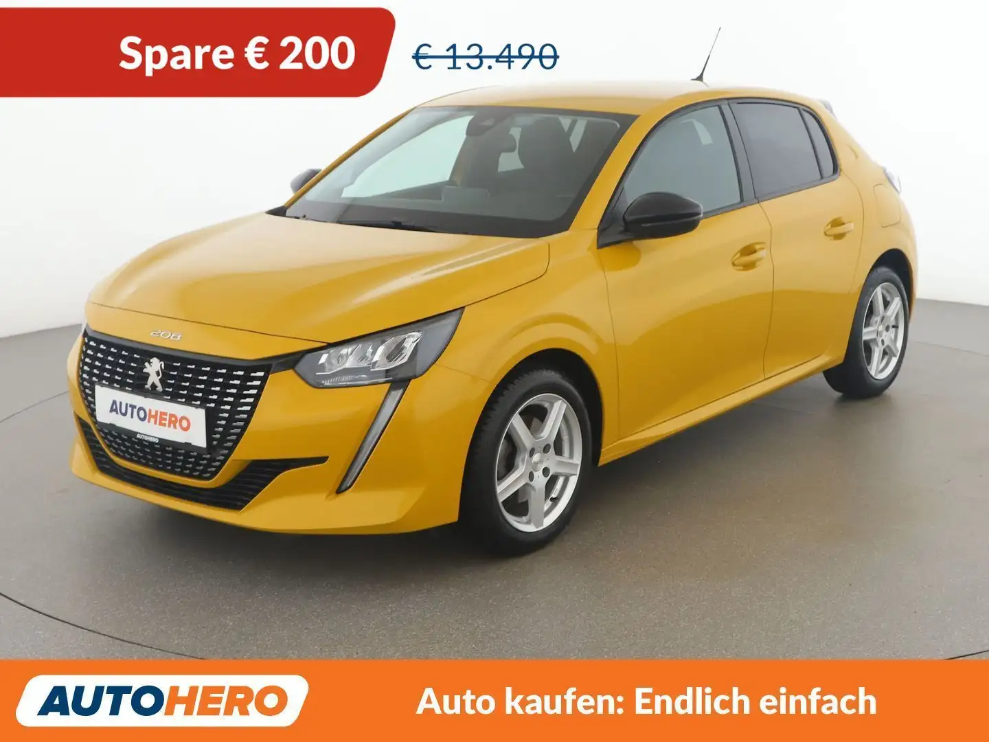 Peugeot 208 1.2 PureTech Allure Gelb - 1