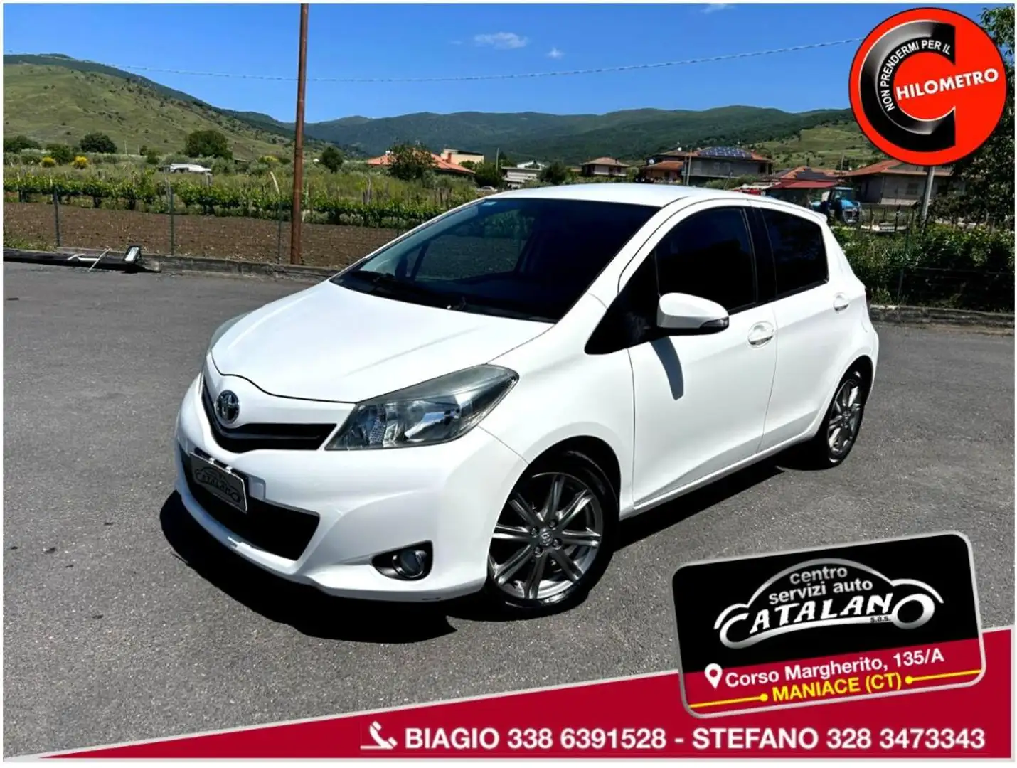 Toyota Yaris 1.4 D-4D 5p. Lounge Bianco - 1