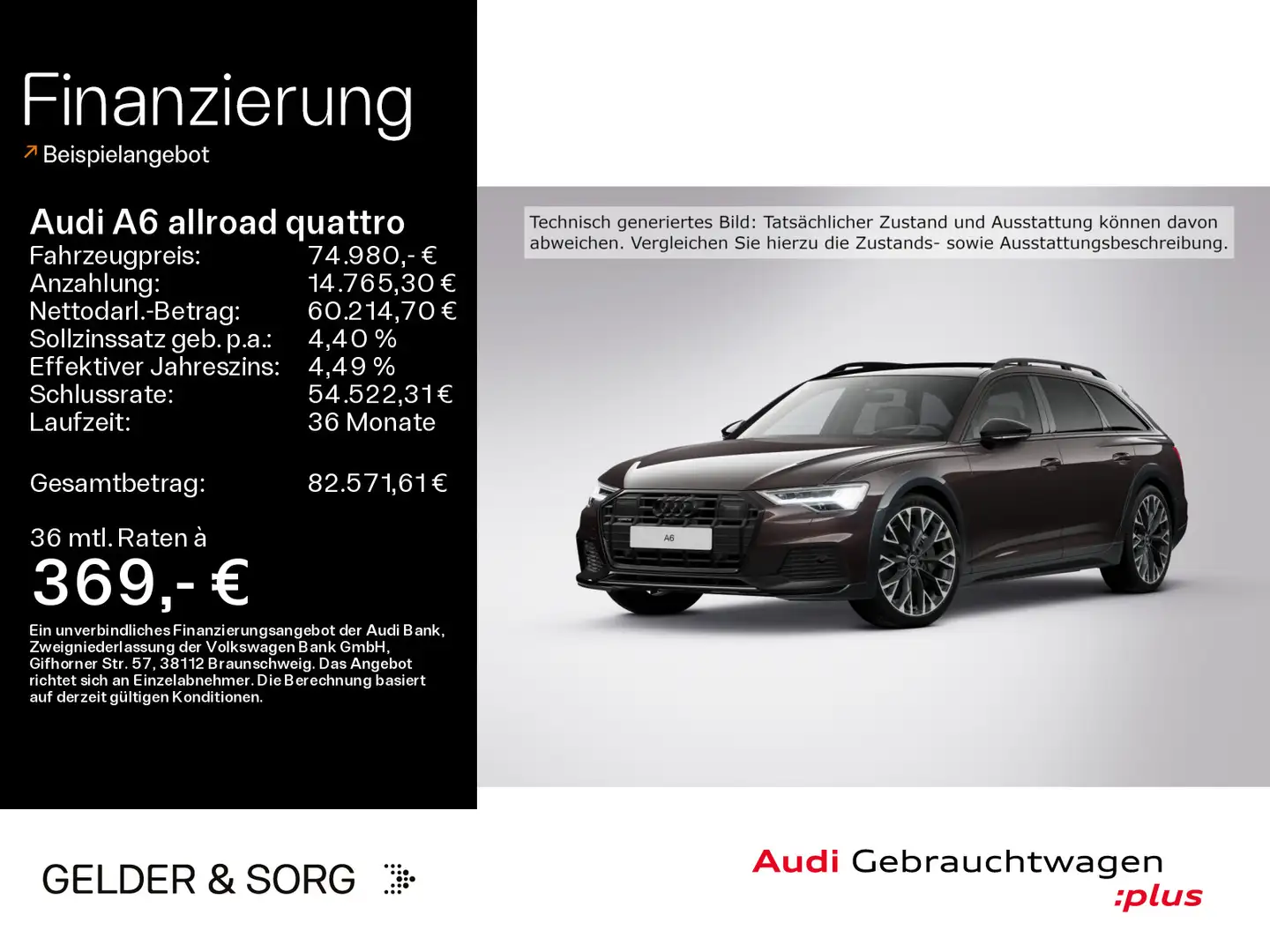 Audi A6 allroad 55 TDI Stand*B&O*HuD*Pano*Air Marrone - 1