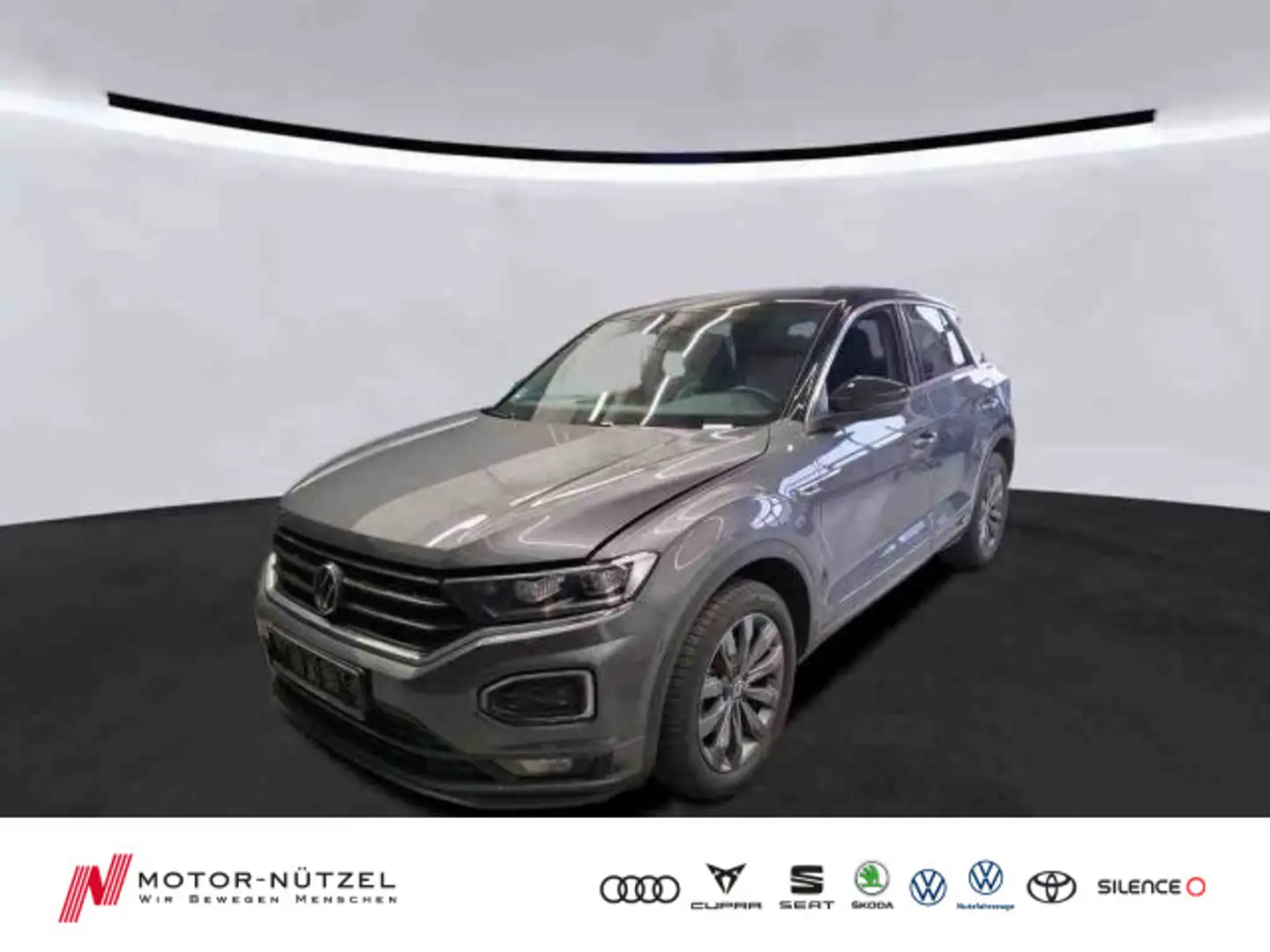Volkswagen T-Roc 1.5 TSI R-LINE 5JG+LED+APP+ACC+SHZ+RFK+AHK Grau - 1