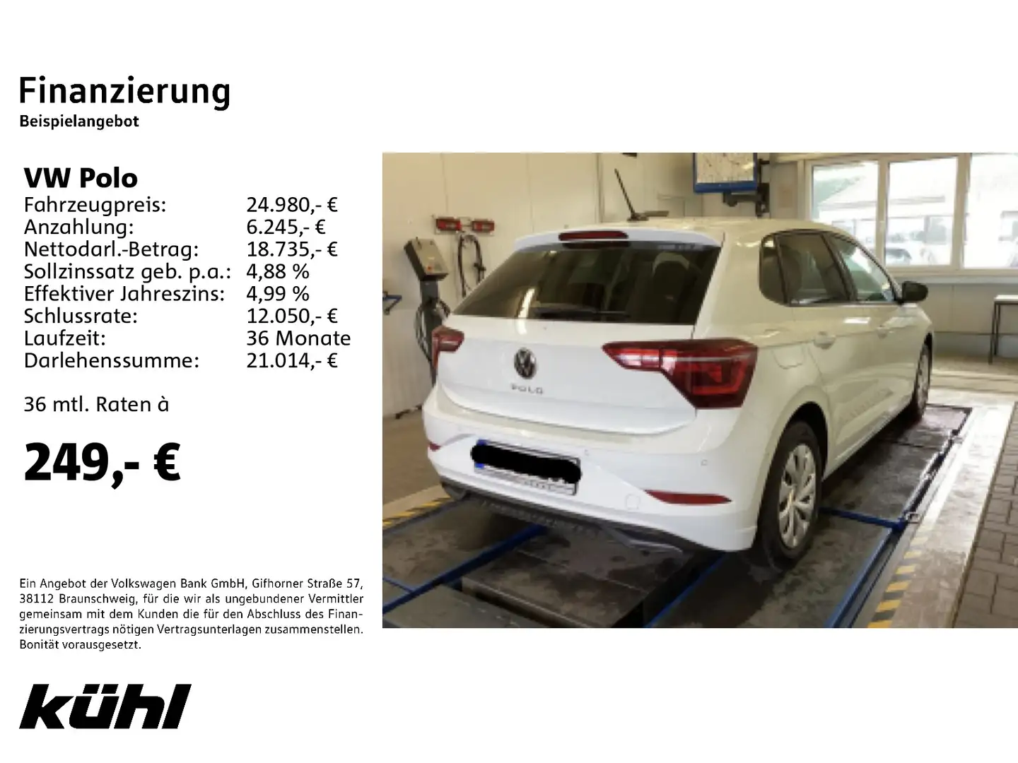 Volkswagen Polo 6 VI 1.0 TSI DSG Move IQ.Light ACC Beats Ka Weiß - 2