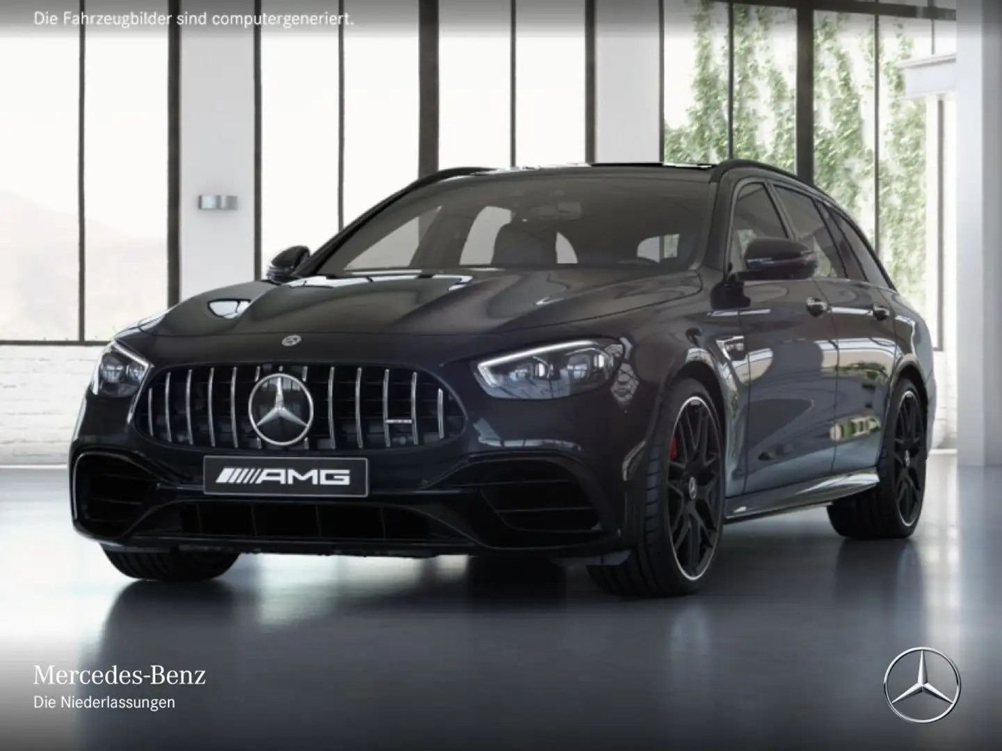 Mercedes-Benz E 63 AMG E 63 S 4M T-Modell AMG+DRIVERS+NIGHT+PANO+360+AHK Negru - 2
