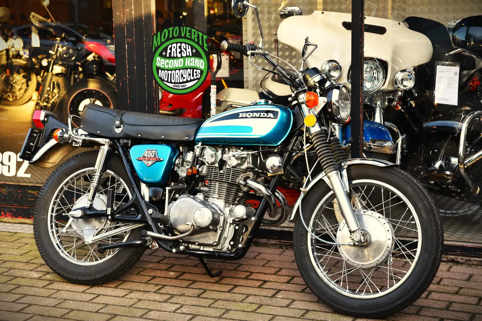 Honda CL 450 ***MOTO VERTE*** Bleu - 1