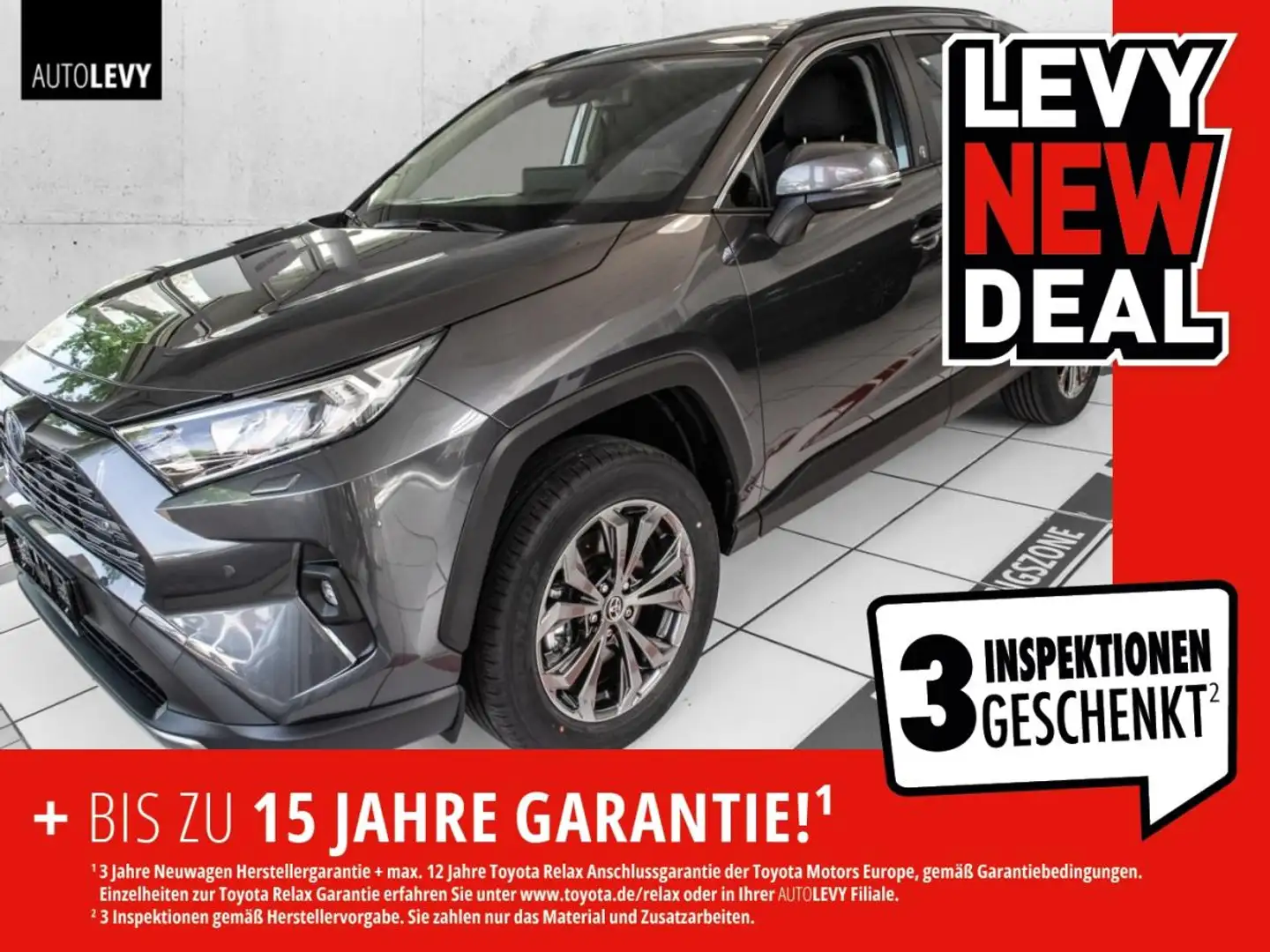 Toyota RAV 4 2.5 Hybrid 4x2 Teamplayer +Technik-Paket+ Grau - 1