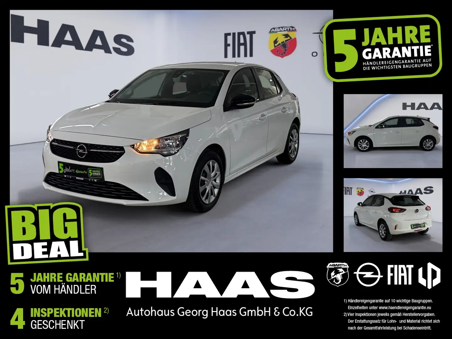 Opel Corsa F 1.2 Edition Klimaanlage,Bluetooth Blanc - 1