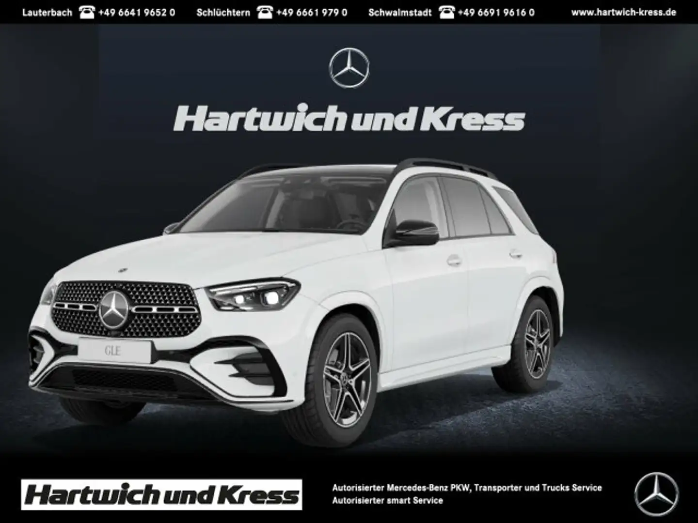 Mercedes-Benz GLE 300 GLE 300 d 4Matic AMG Line +AHK+Pano+HUD+Night+ShzF Bianco - 1
