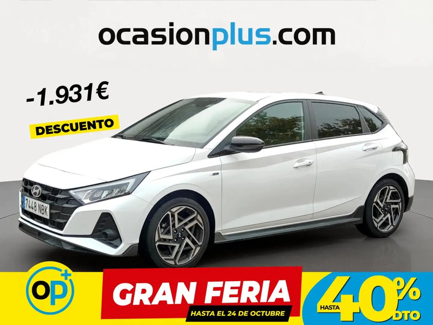 Hyundai i20 1.0 TGDI N Line 48V DT 100 Blanco - 1