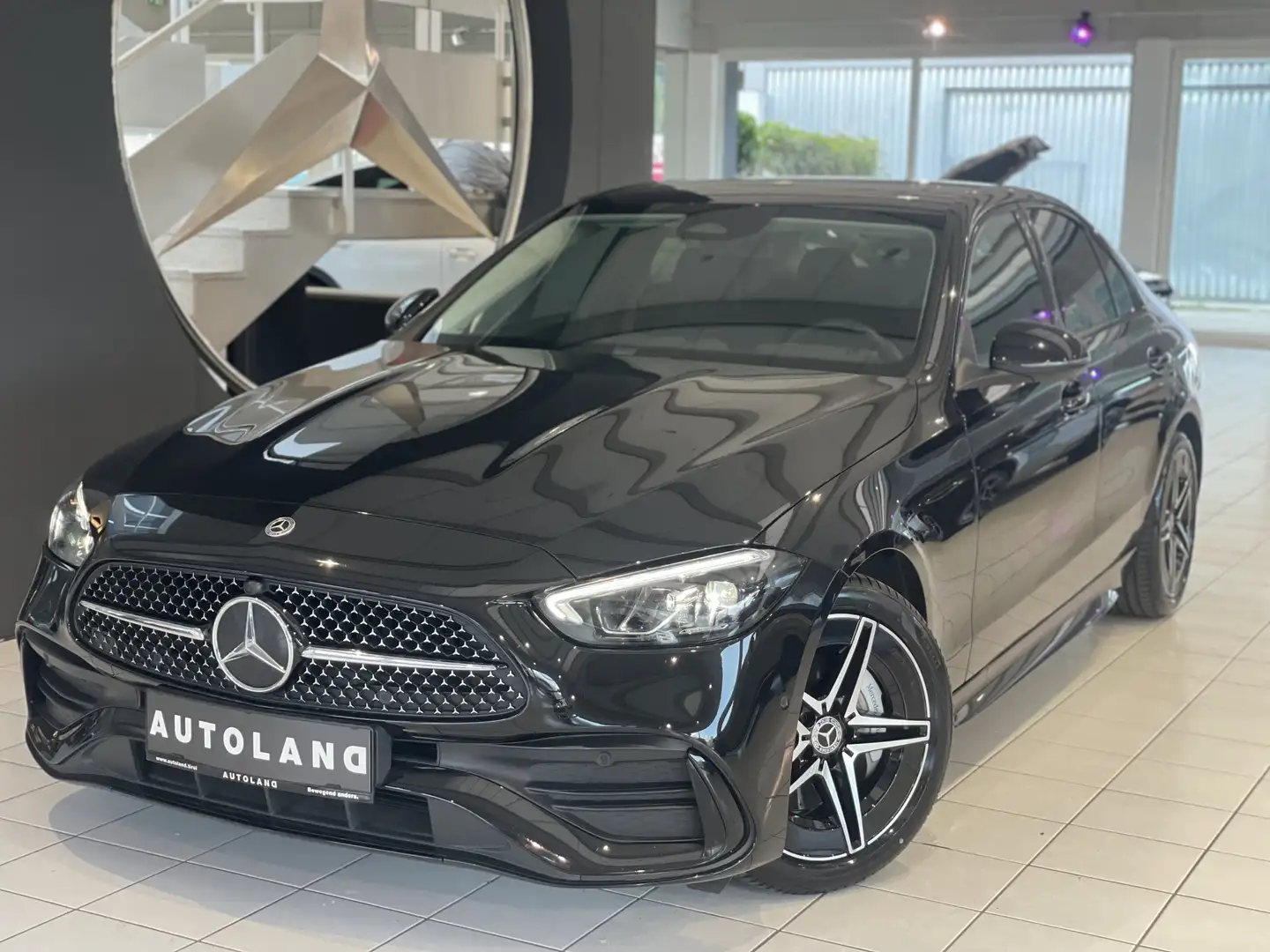 Mercedes-Benz C 180 AMG LINE Schiebedach Negro - 1