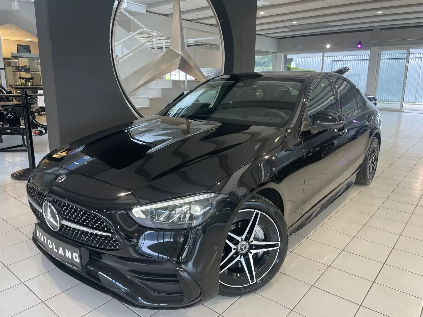 Mercedes-Benz C 180 AMG LINE Schiebedach Negro - 2