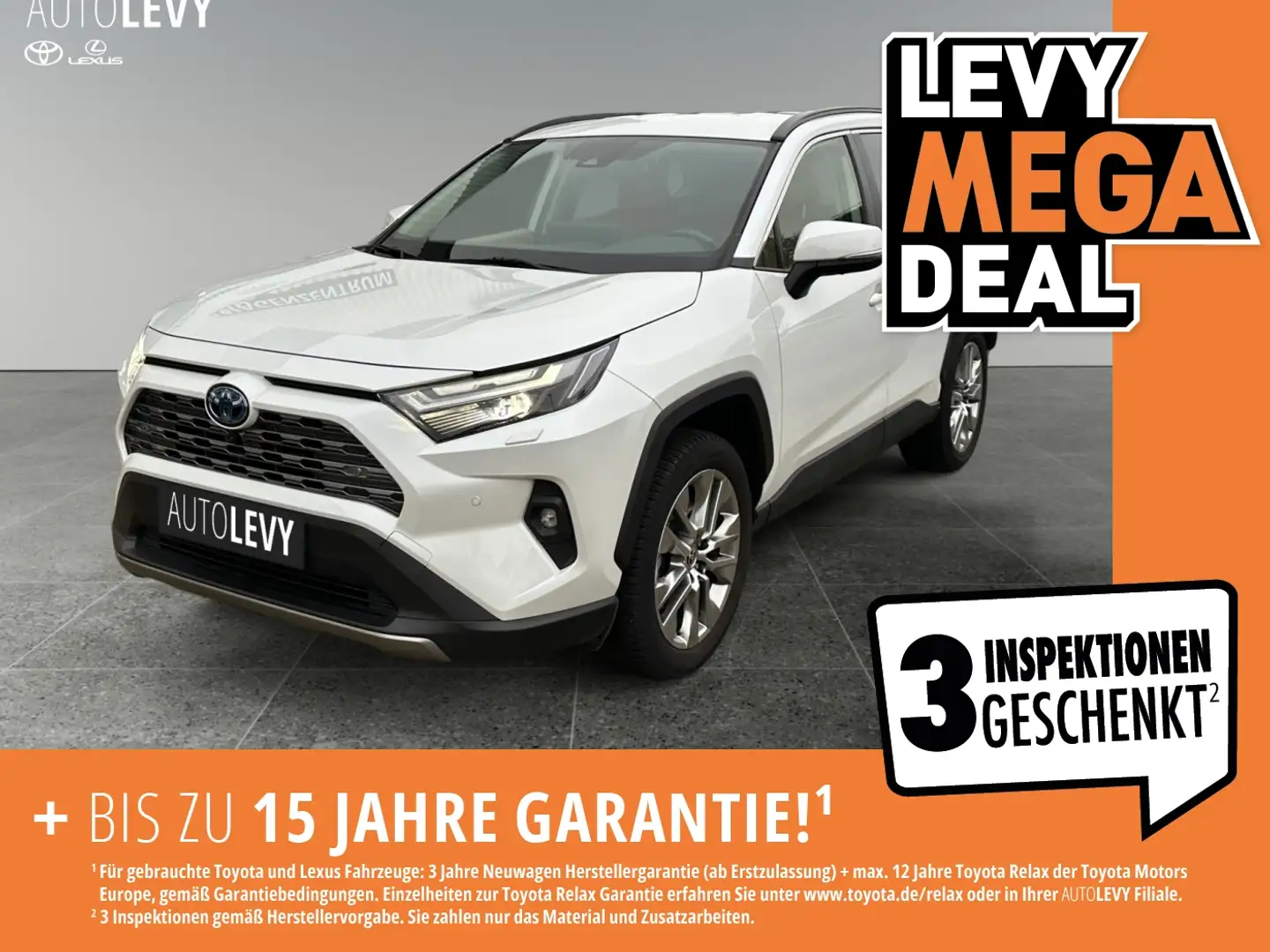 Toyota RAV 4 RAV4 2.5 Hybrid Luxury *360*SITZMEMORY*NAVI*AWD* Blanc - 1