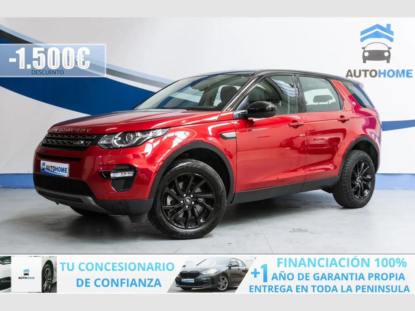Land Rover Discovery Sport 2.0TD4 SE 4x4 Aut. 150 Rojo - 1