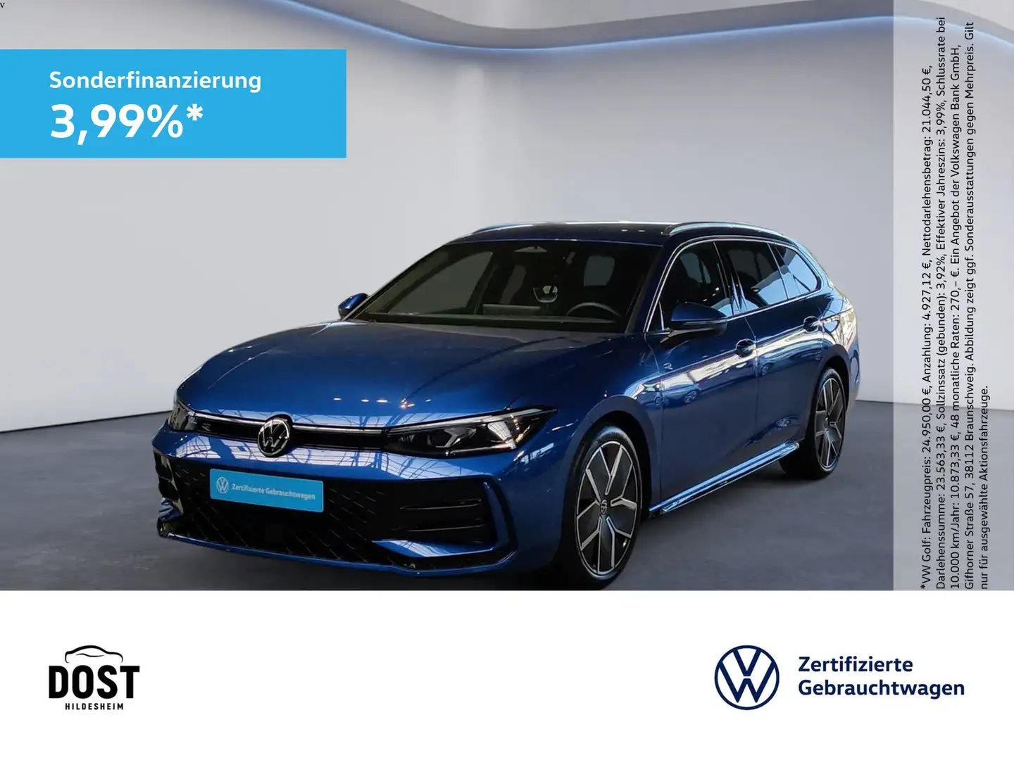 Volkswagen Passat Variant R-line 2.0 TDI DSG ACC+AHK+DAB+HuD Blau - 1