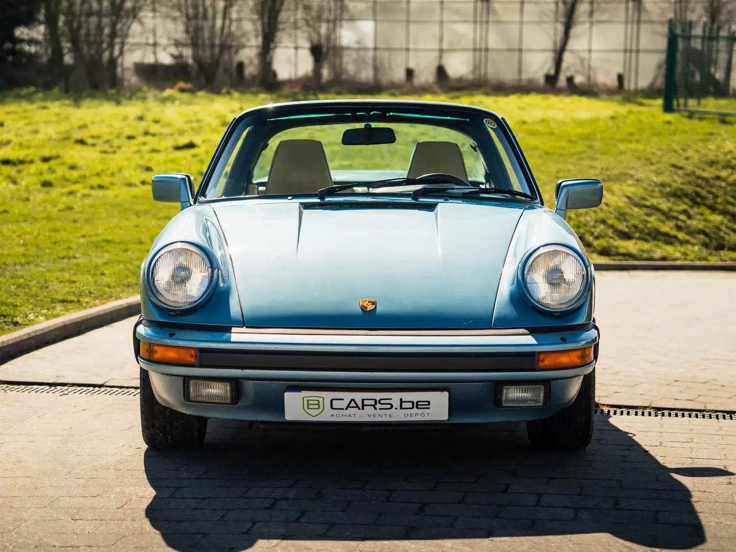 Porsche 911 3.2L 930 Targa 1985 historique complet Blau - 1