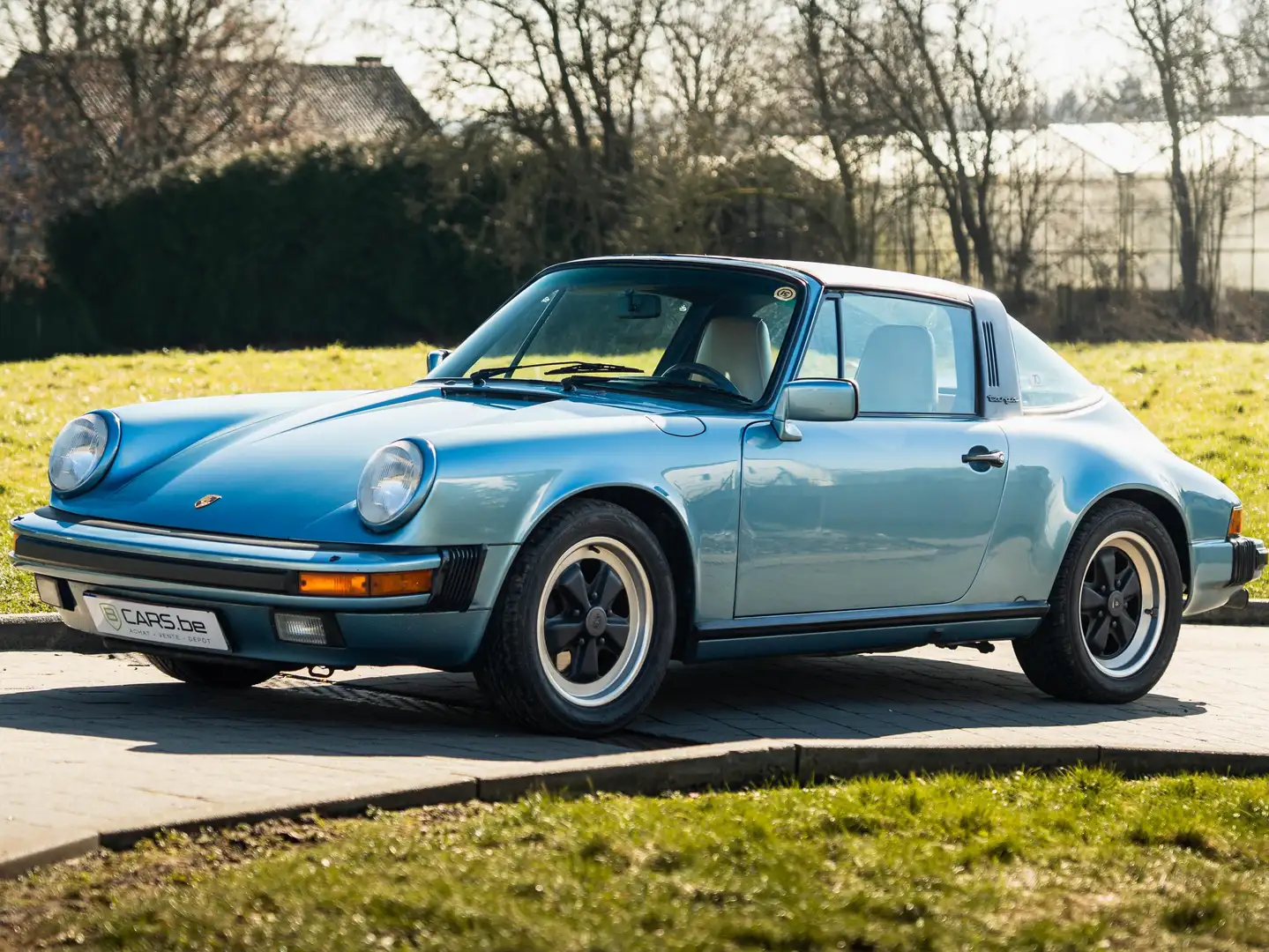 Porsche 911 3.2L 930 Targa 1985 historique complet Blau - 2
