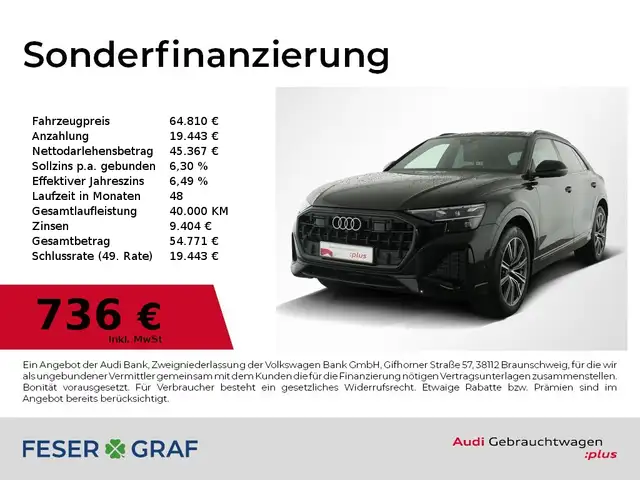 Audi Q8 45 TDI Facelift/Matrix/HuD/Luft/Air/AHK/ACC
